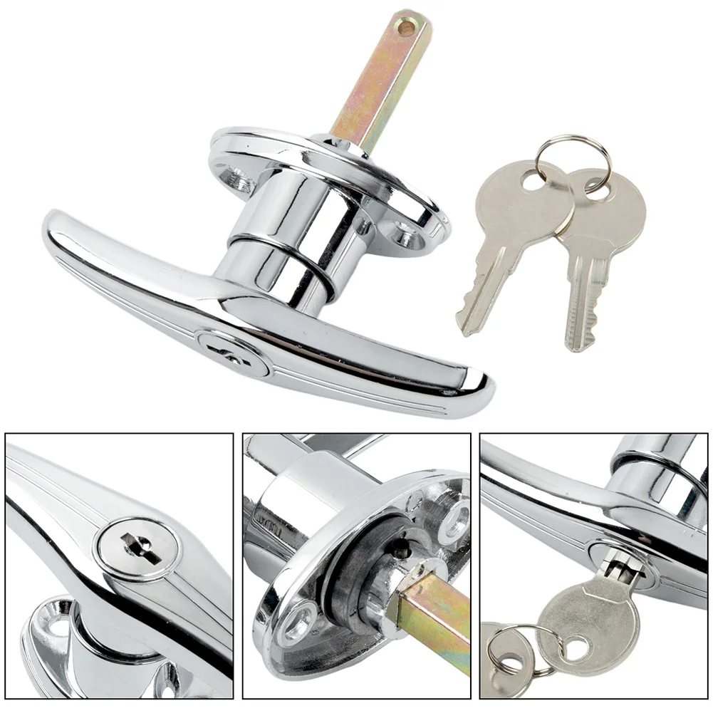 Garage Door Lock T Handle Rear Fix Keyed To Differ Caravan Garage Shed Campervan Garage Door Opener T Lock Handle