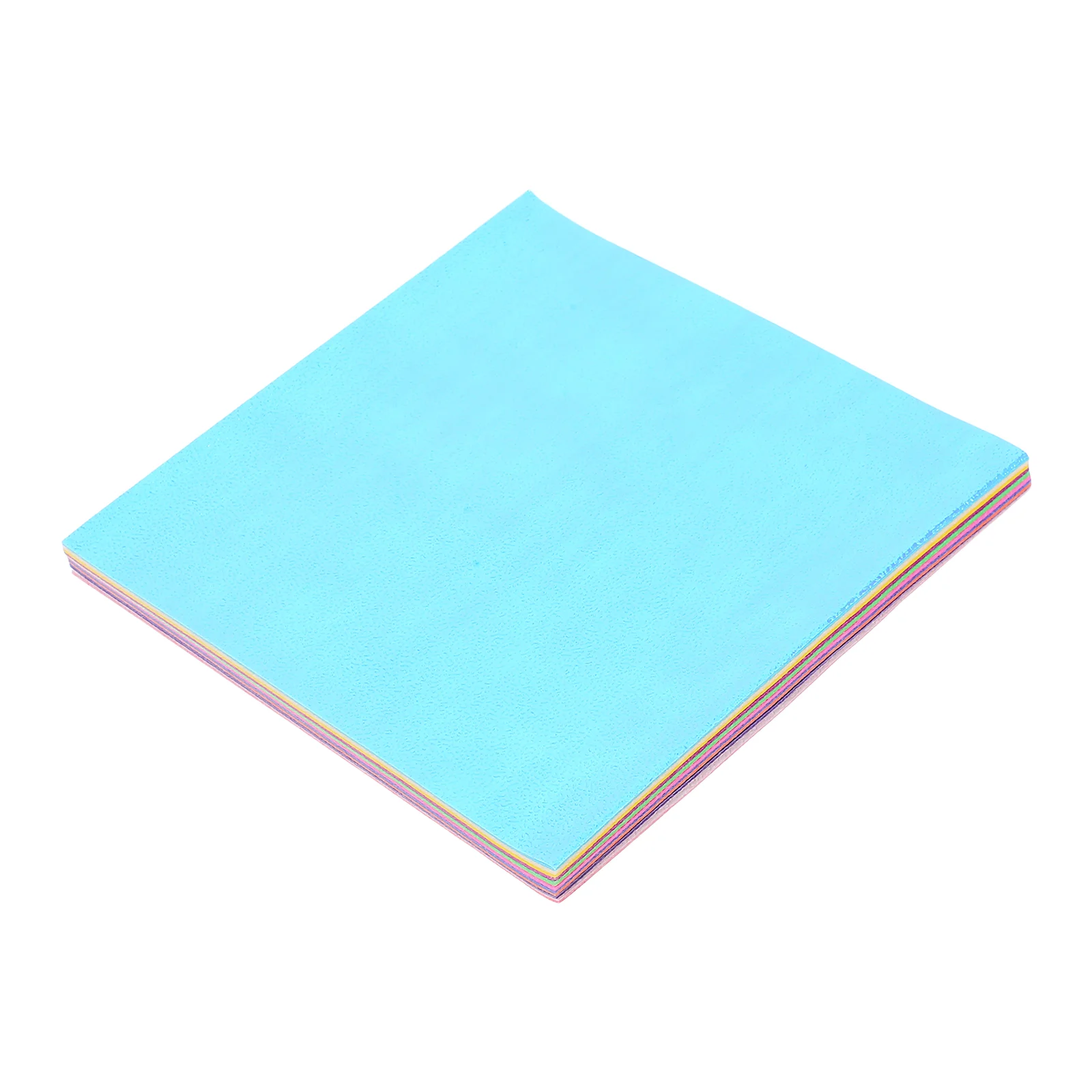 50 Pcs Blue Tissue Paper Square Colorful Colored Pearl Folding Iridescent Child