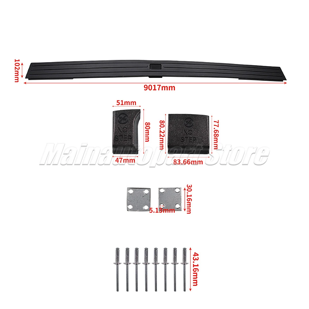 FL3Z9940602B For 2015-2019 Ford F-150 Tailgate Moulding Cover With Flexible Step FL3Z-9940602-B FL3Z 9940602 B