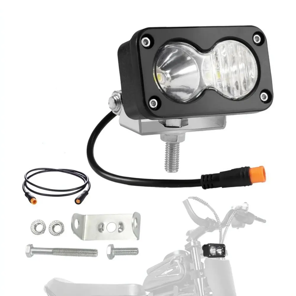 High Intensity LED Spot Light For Ridstar Q20 Ebike Mountain Bike Off Road Driving Fog Lamp Aluminum Alloy Exterior Light
