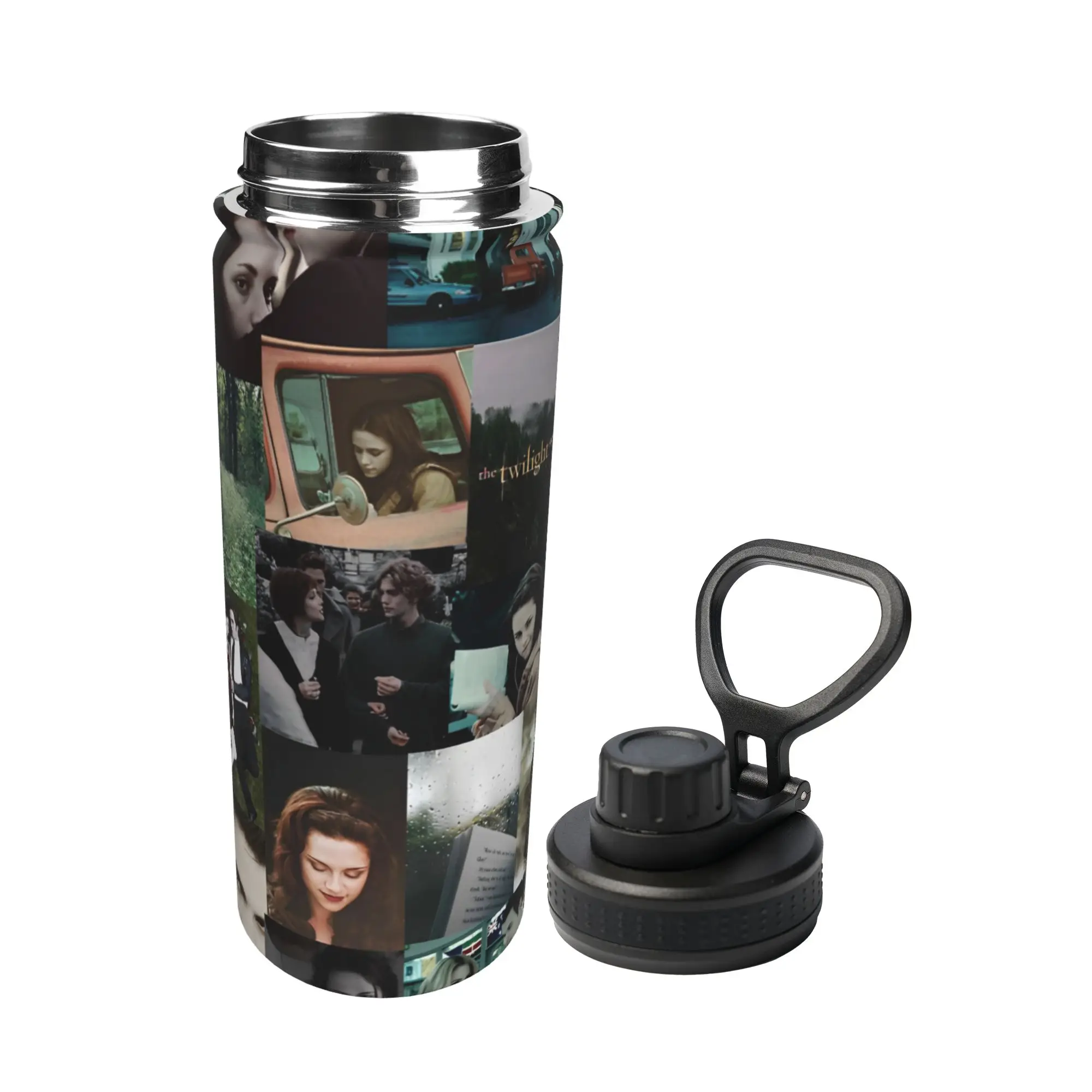 Термос-кружка для кофе The Twilight Saga, 18 унций, спортивная, вакуумная, для школы, с защитой от проливания