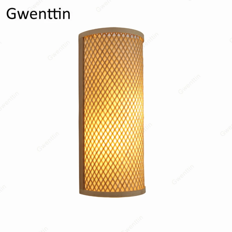 luminaria de parede de bambu para casa japonesa sudeste asiatico decoracao para casa quarto escadas banheiro lampada 01