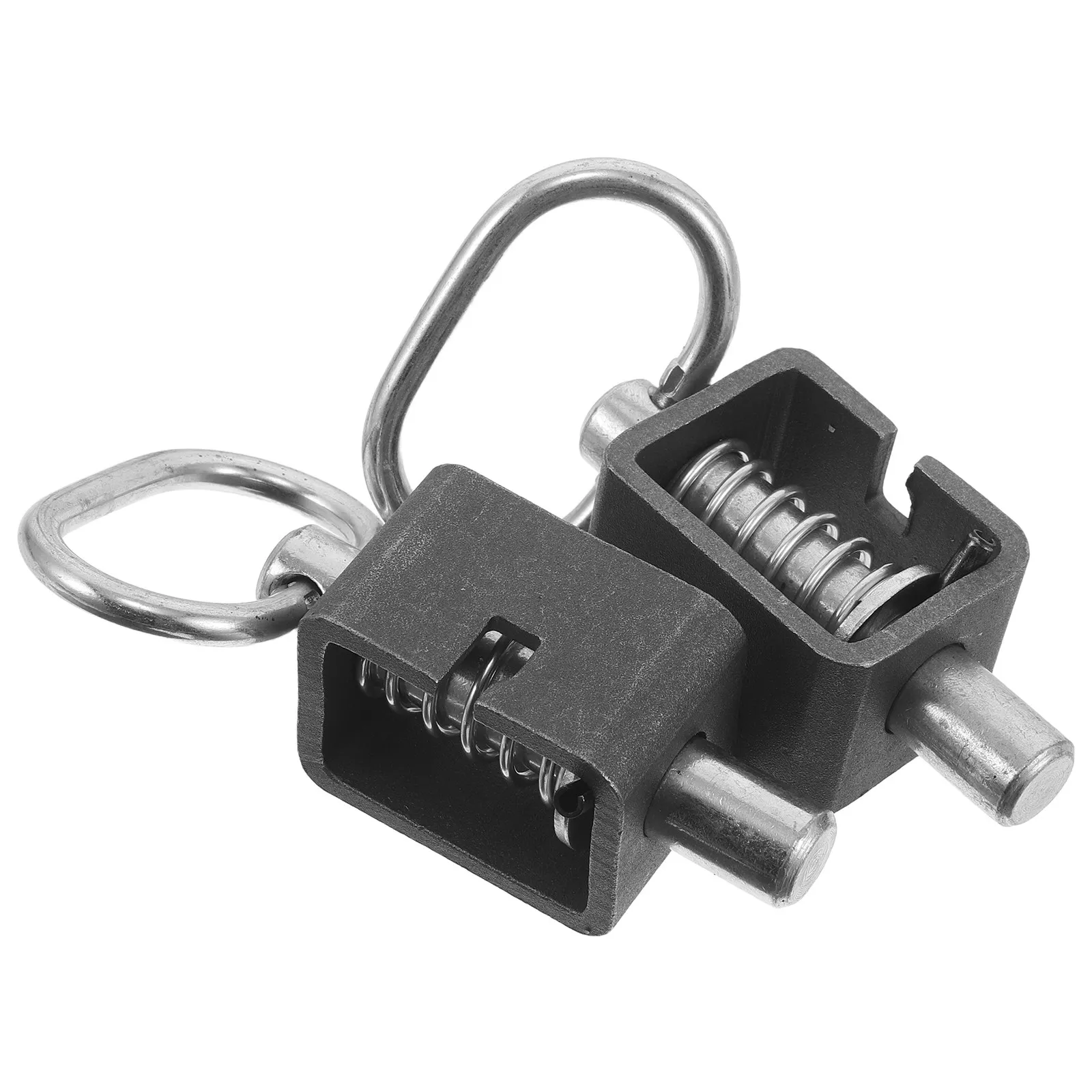 

2Pcs Trailer Door Spring Latch Weldable Heavy Duty Stainless Steel Cargo Gate Locking Latch Assembly for Utility Trailer