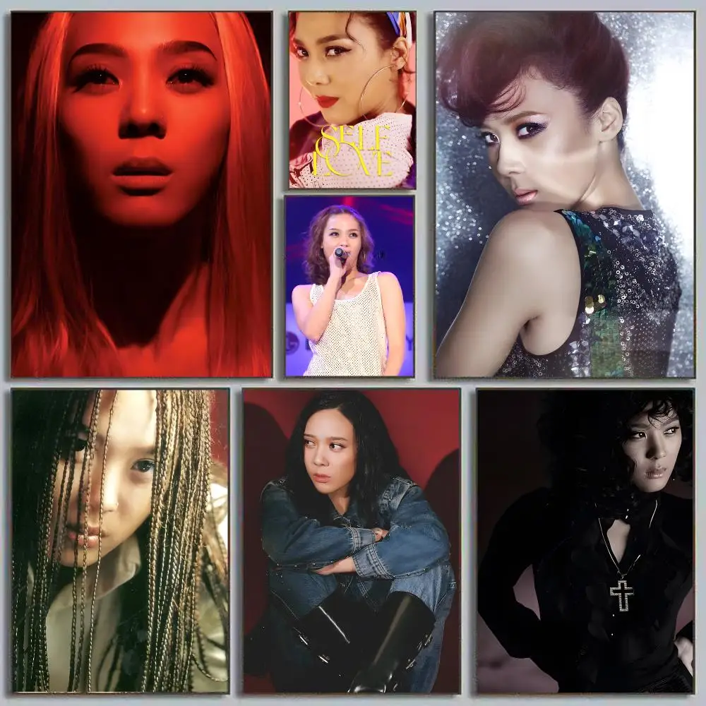Y-yoon Mi-rae Singer Poster Sticky Poster Home Office Wall Bedroom Living Room Kitchen Decoration Painting