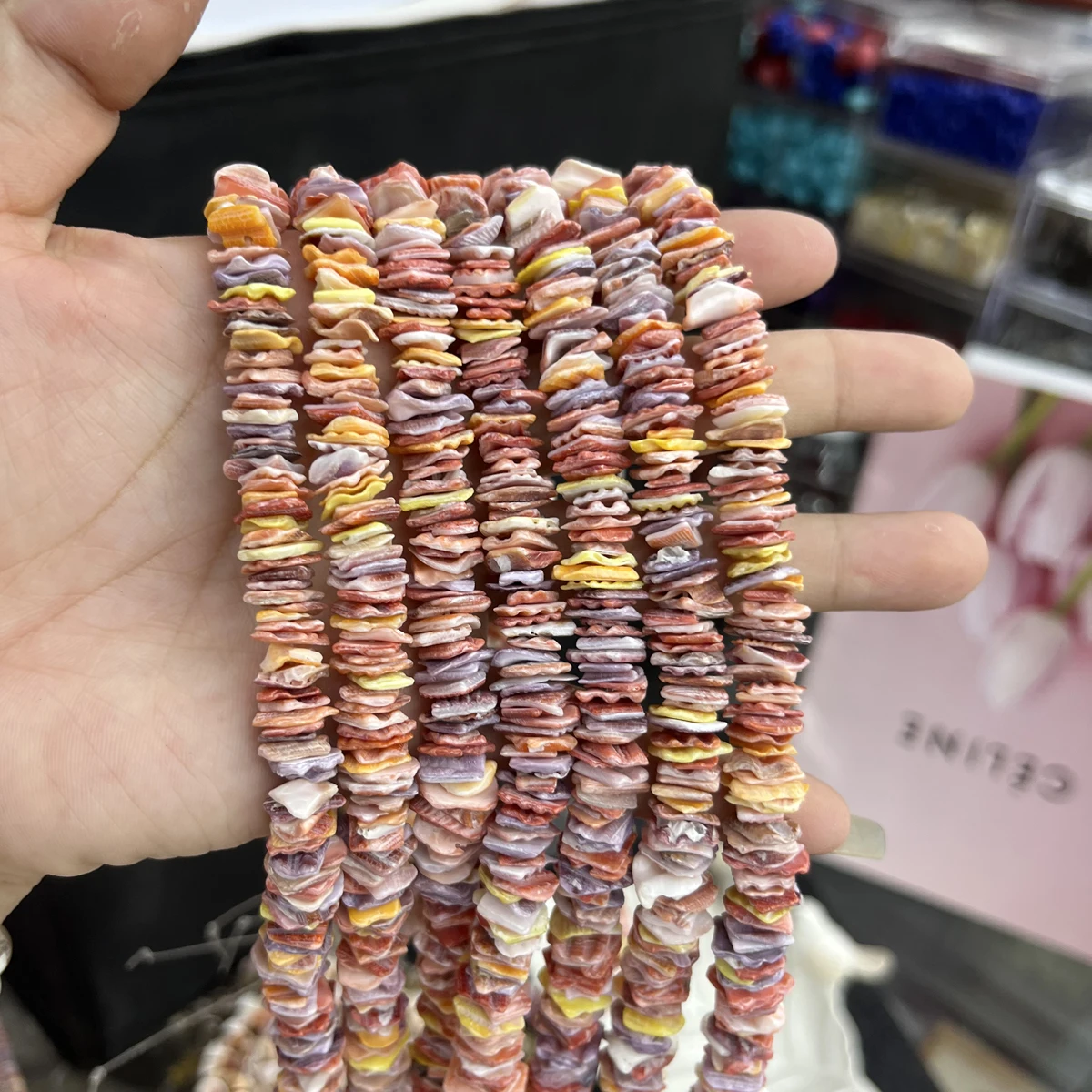 9/10mm Natürliche Shell Perlen Regenbogen Scheibe Shell Lose Spacer Perlen für Schmuck Machen Diy Halskette Armband Zubehör