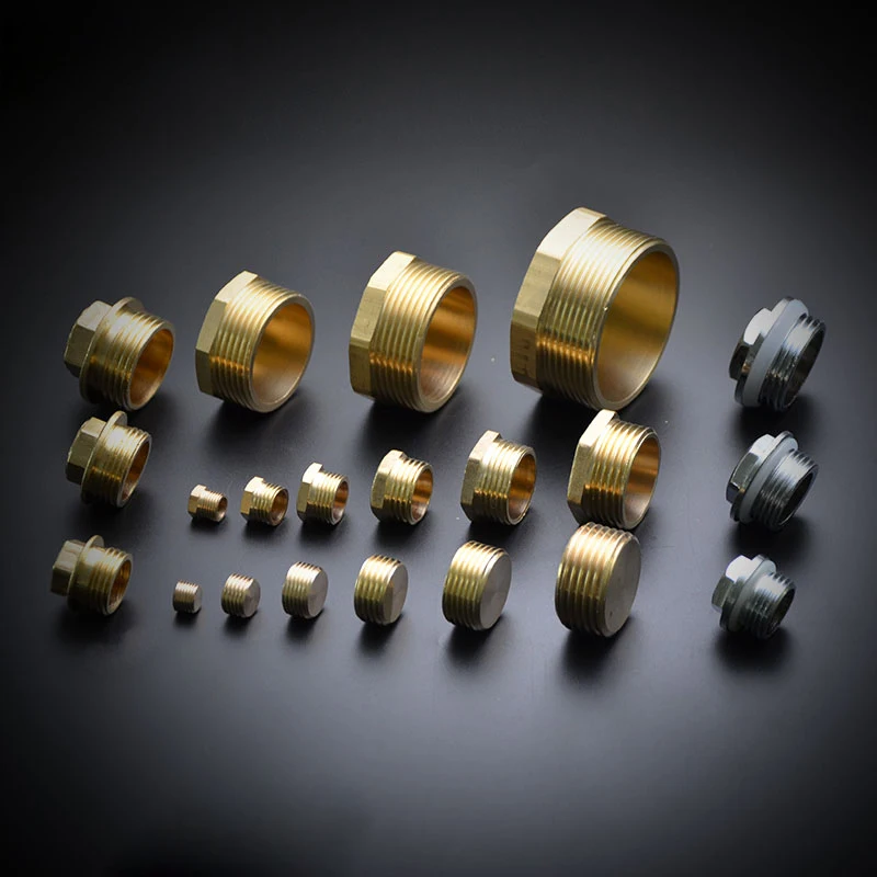 1/8 "1/4" 3/8 "1/2" 3/4 ''ชายหญิงด้ายท่อทองเหลือง Hex Head End Cap ปลั๊ก Quick Connector ทองเหลือง Universal ก๊อกน้ําอะแดปเตอร์