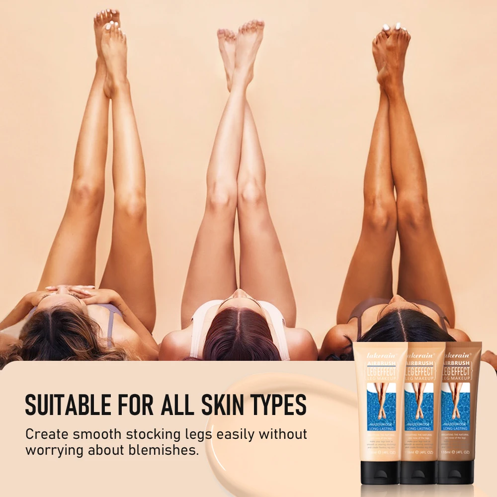 2pcs 116ml Leg & Body Makeup Foundation Large Capacity Waterproof Anti Transfer Conceal Scars Spots Even Skin Tone Wheat Tan Brown Self Tan Body Foundation For Wedding Beach Daily