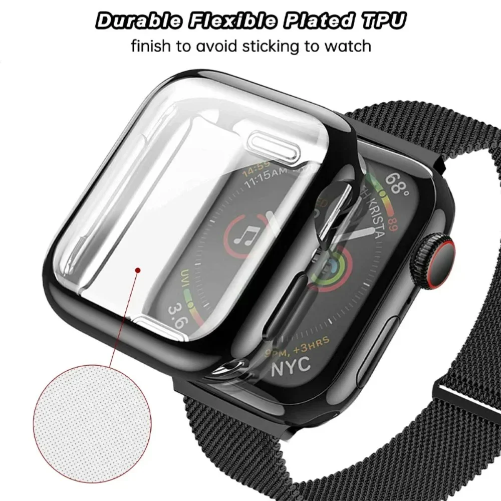 Milanese-Gehäuse+Armband für Apple Watch Band Ultra 49 41 40 44mm 38mm 46mm TPU-Bildschirm für iWatch Serie 10 9 8 7 6 SE 5 4 Correa 42 – Detail 10