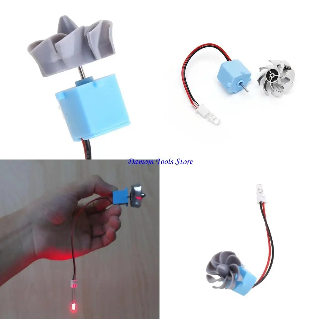 57BE 0.01V-15V Dual-Use Generator Micro Wind Generators Hydroelectric Generator Emergency Practical Tool Experiment Kits