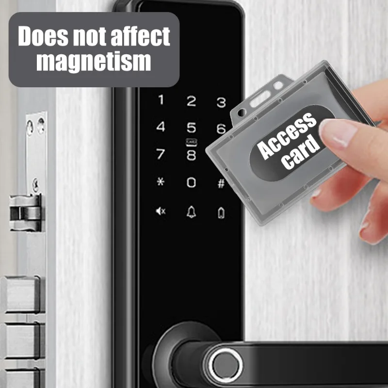 Multi-use Hard Acrylic Plastic Work Card Holders Protector Cover For Bus Cards ID Cards Waterproof Anti Dust Transparent Case