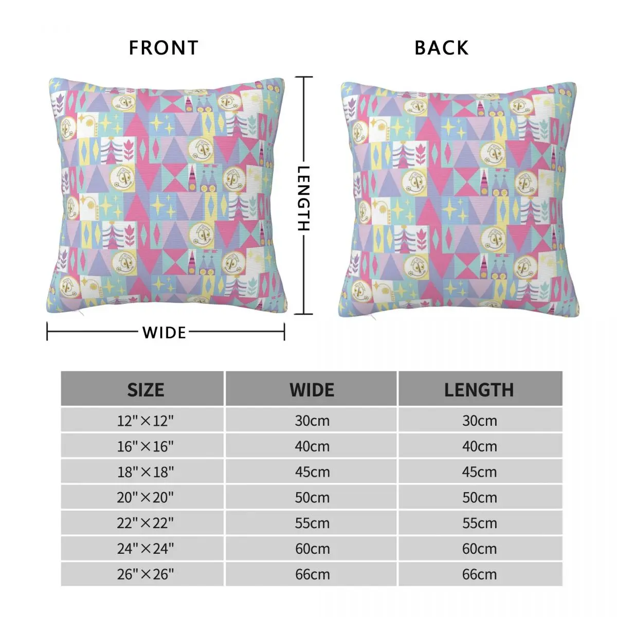 A Small World It Is Afterall Square Pillowcase Polyester Linen Velvet Pattern Zip Decorative Pillow Case Car Cushion Cover