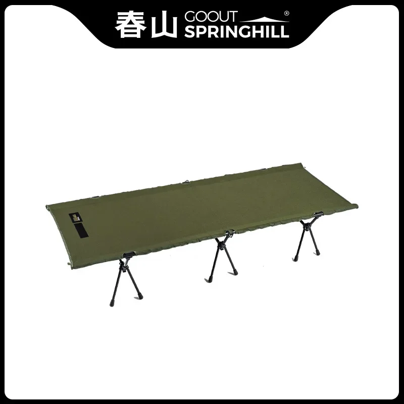 GOOUT STRINGHILL Outdoor Camping Klappbett Aluminiumlegierung Tragbare Montage Abnehmbare Aufbewahrung Faltbares Einzelbett Feldbett