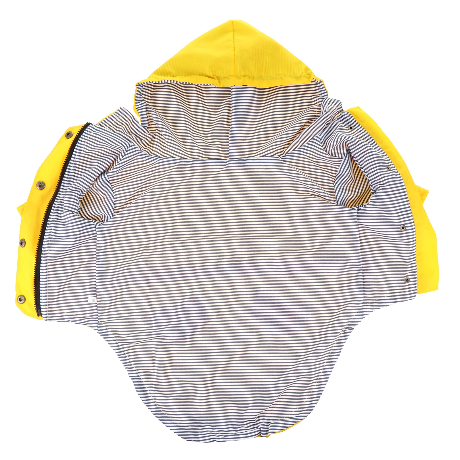 

Dog Raincoat Waterproof Pet Costume Gear for Small Dogs Yellow Polyester Durable Hoodie Stylish Dog Winter Coat