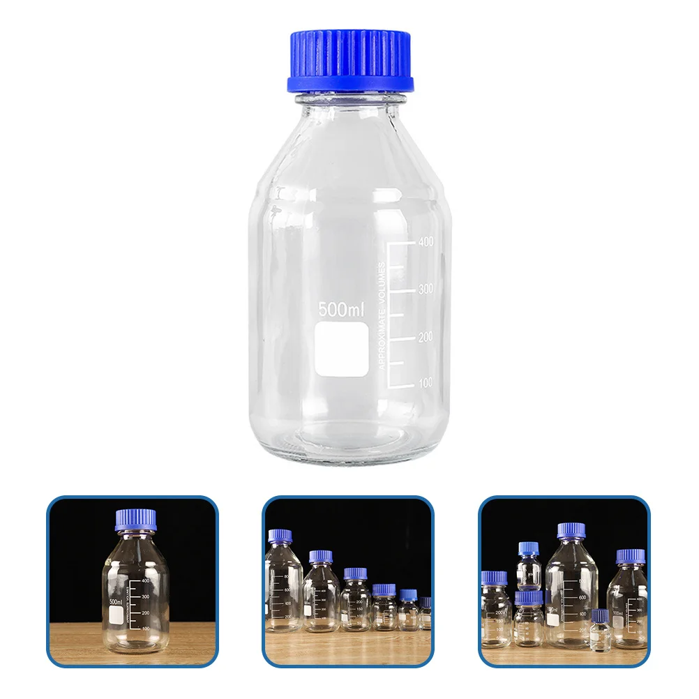 

3 Pcs Medicine Refillable Container Reagent Storage Bottle Laboratory Sample Dispenser Chemical Bottles