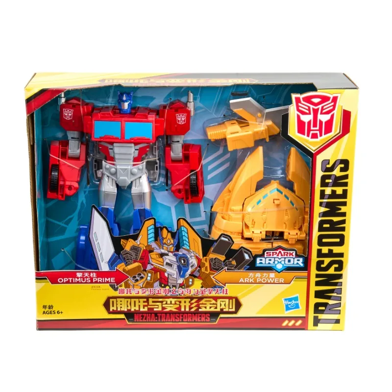 Transformers Toys Cyberverse Spark Armor Ark Power Optimus Prime Action Figure - Combines with Ark Power Vehicle To Power Up