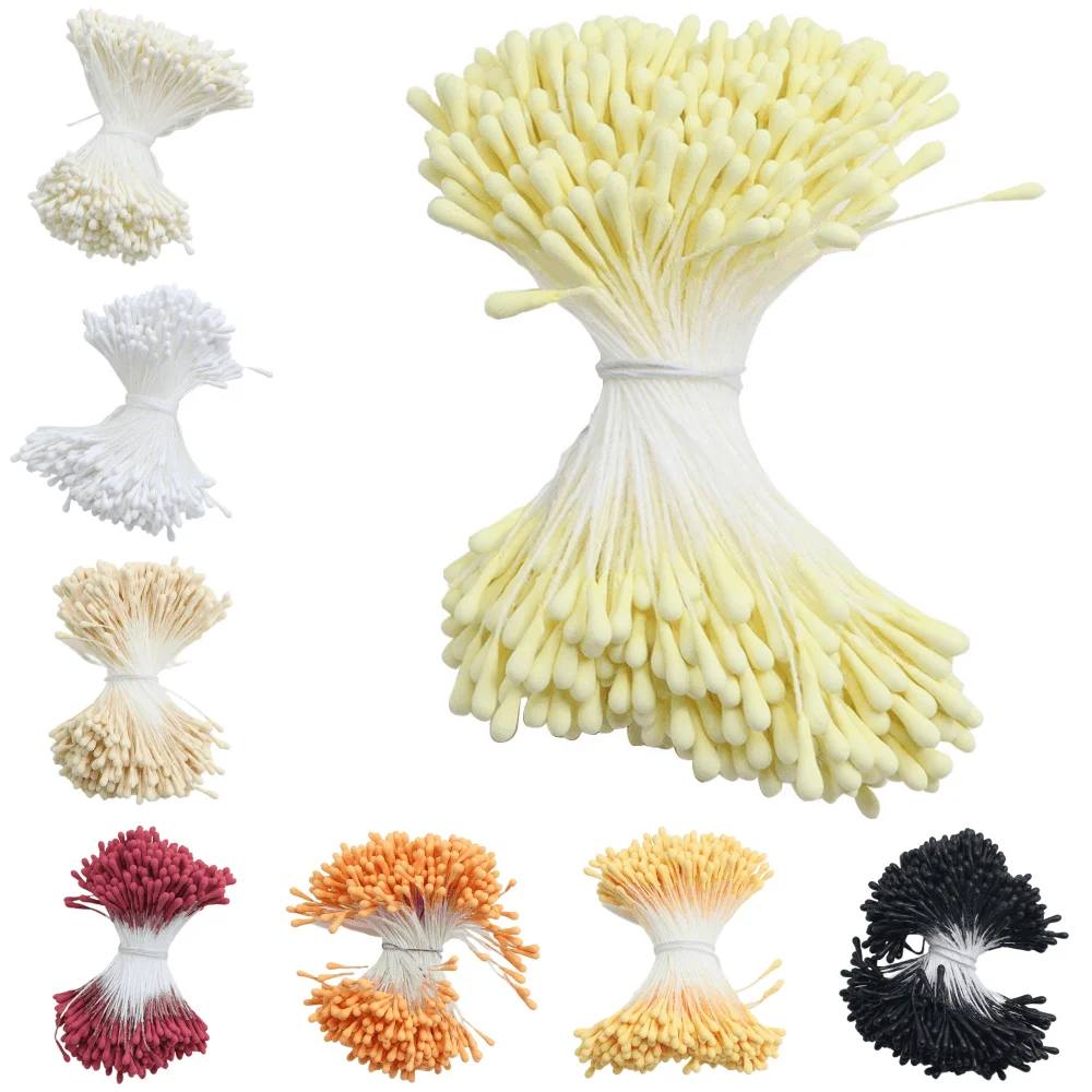 

400pcs 2mm Moulti Options Artificial Flower stamen Mini Pearl Floral pistil For Wedding Party Home Decoration DIY Accessories