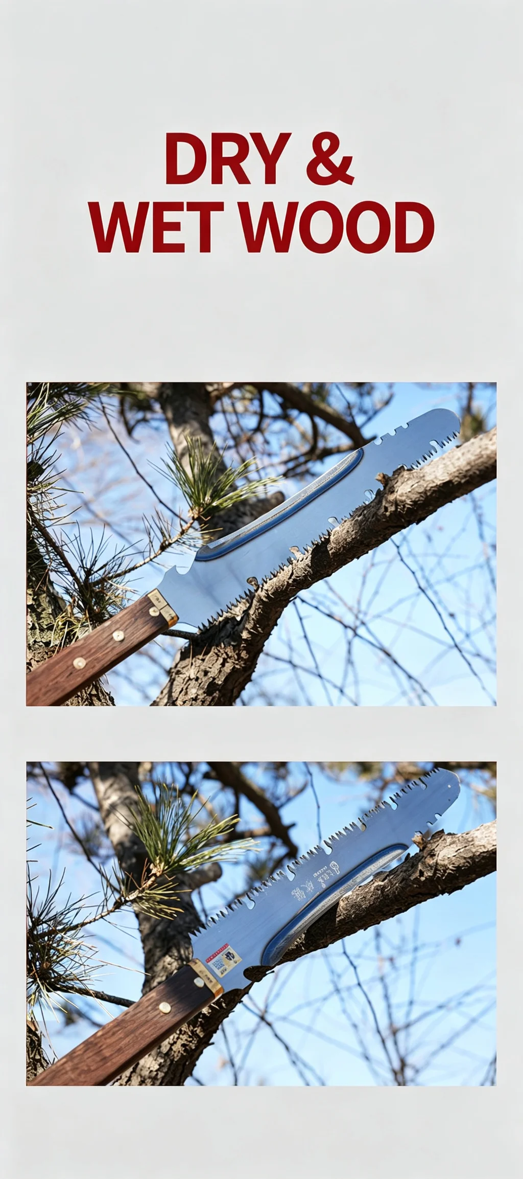 Camping Outdoor Extra-Lange Doppelfunktions-Säge und Axt, Schnelles Baumfällwerkzeug, Multifunktionale Säge und Axt zum Baumfällen – Detail 2