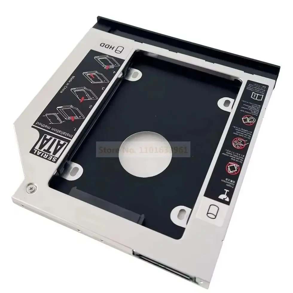 with Bezel Faceplate 2nd Secondary 2.5 Hard Drive HDD SSD Optical bay Caddy Frame Bracket Hook for Asus X550 A550 K550 F550 W50