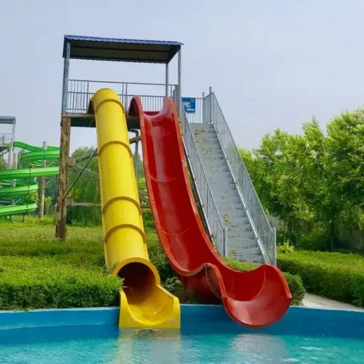 Commercial Theme Water Fun Park Custom Design Equipment Water Park Barrel Sledge Slide Water Play Equipment