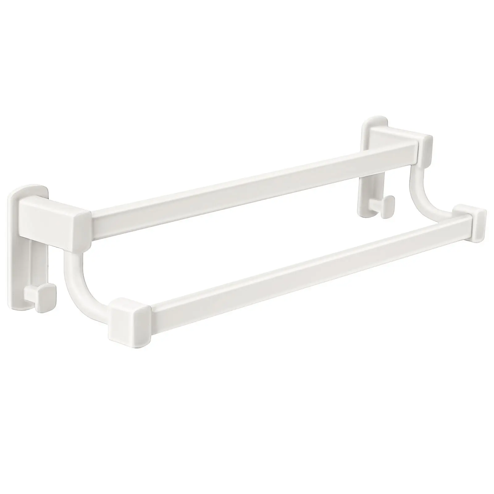 

Двойная вешалка для полотенец из нержавеющей стали, настенный держатель для душа, современный аксессуар для ванной комнаты