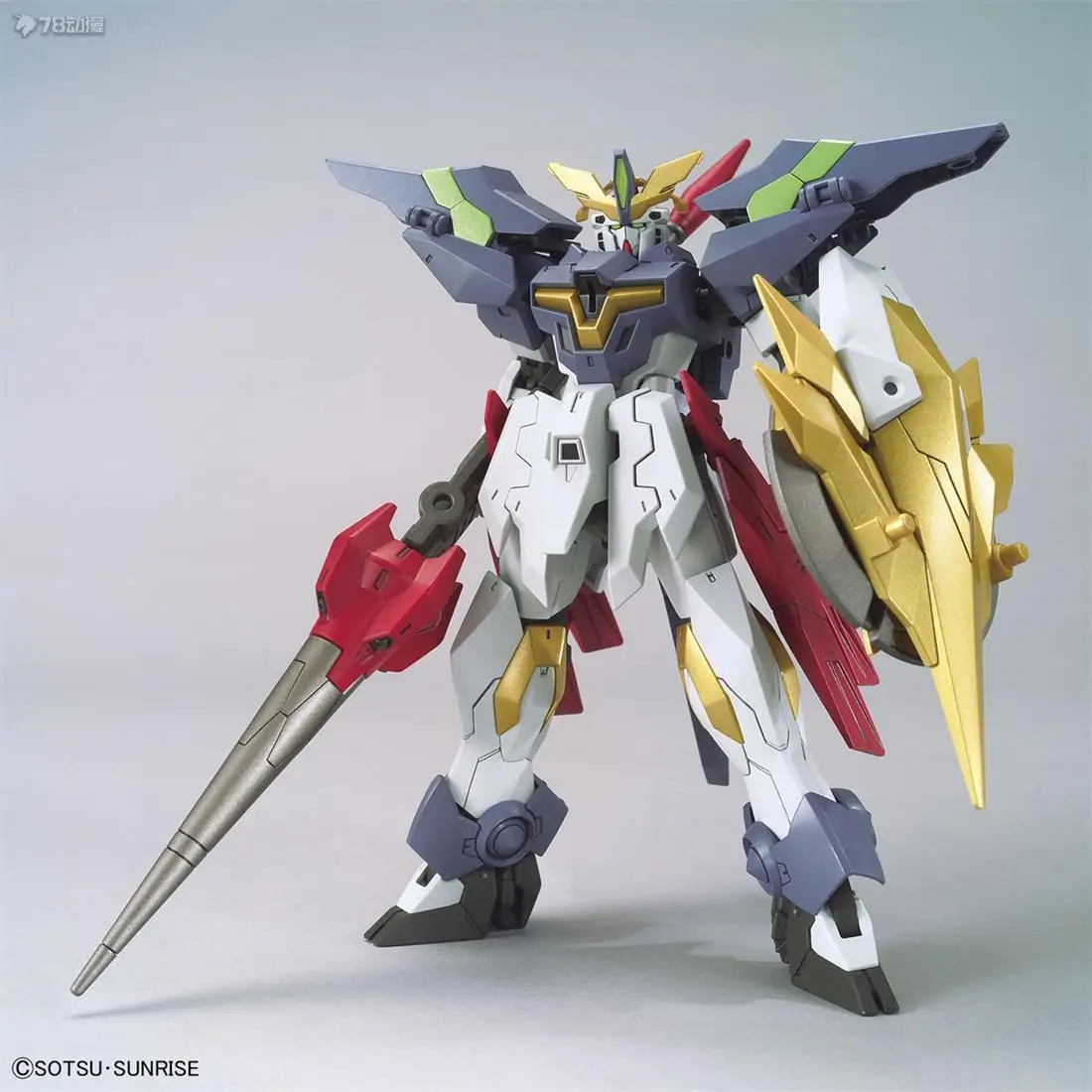 بانداي الأصلي الصلب بولا بناء شامل HGBD: R034 Gundam Beast Soul [Leeds] & R033 Gundam Holy Shield Knight لعبة مجمعة
