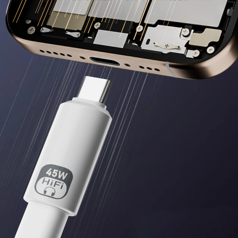 TYPE-C Public Three-In-One Headphone Call Charging Data Adapter High-quality Chip Stable Transmission Portable Data Adapter