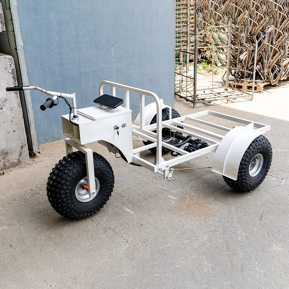 Wholesale Logistics Electric Flat Car Electric Trolley Electric Flat Trolley For Cargo Carrier Transport Flatbed Car