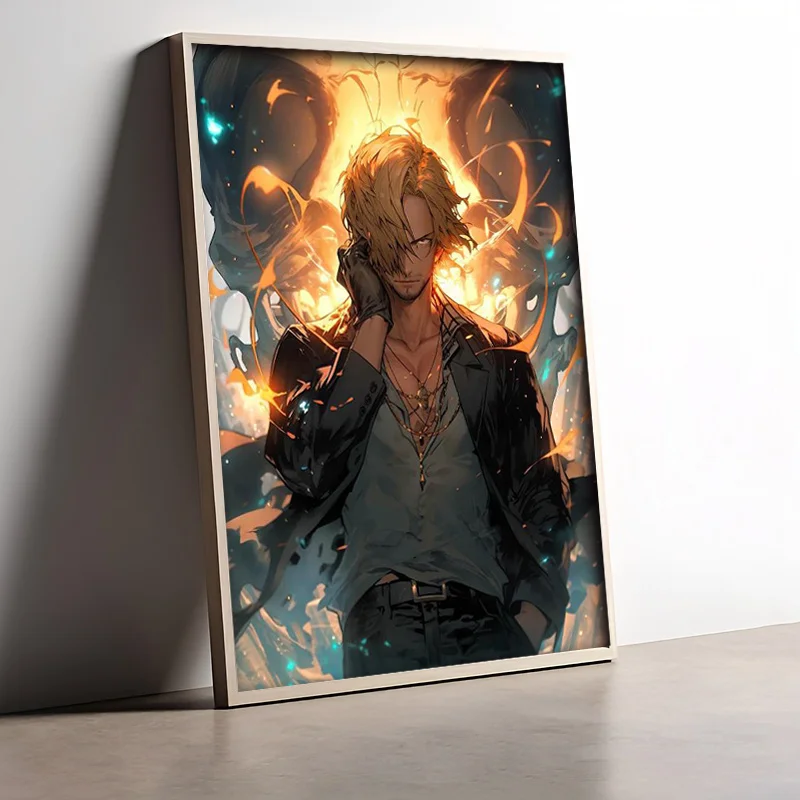 

One Piece 5D DIY Charater Portrait Full Drill Diamond Art Kit, мультяшный масляный холст, круглые бриллианты, живопись, украшение стены дома,