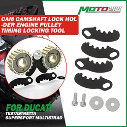 4PCS For Ducati Testastretta Camshaft Lock Holder Engine Pulley Timing Locking Tool Set Motorcycle Tools