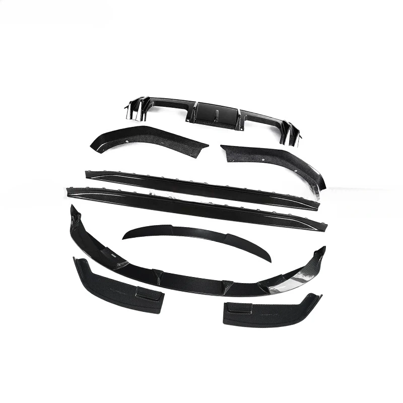 Hot selling Applicable for New Carbon Fiber Small Body Kit Modified Front and Rear Lip Side Skirt