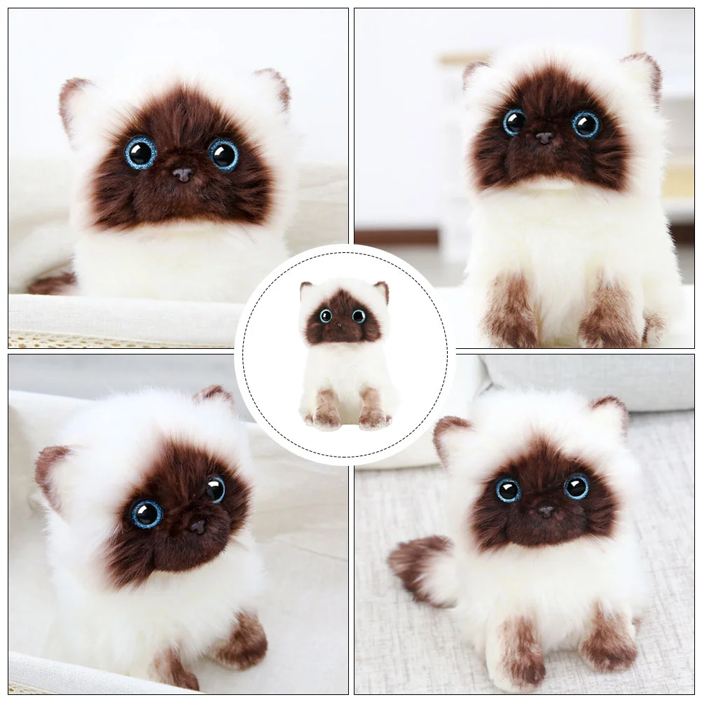 Decorate Plush Toy Child Window Blind Duster Brush Bed Toys Pp Cotton Simulated Cat Model