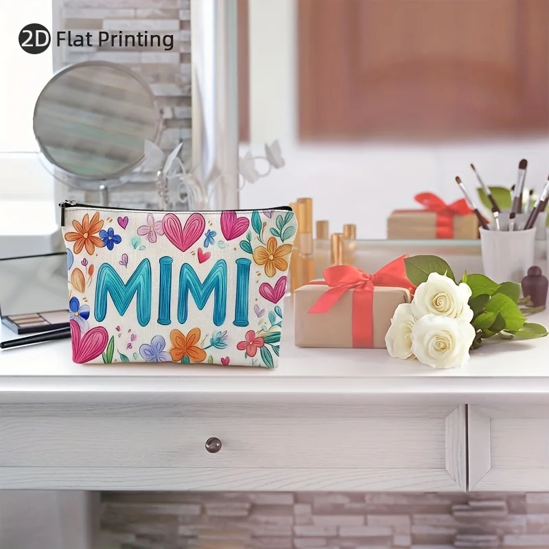 Torebka na kosmetyki z zabawnym nadrukiem - wielofunkcyjna saszetka na zamek błyskawiczny, organizer na biżuterię, idealna podróżna mała torba na zamek błyskawiczny.