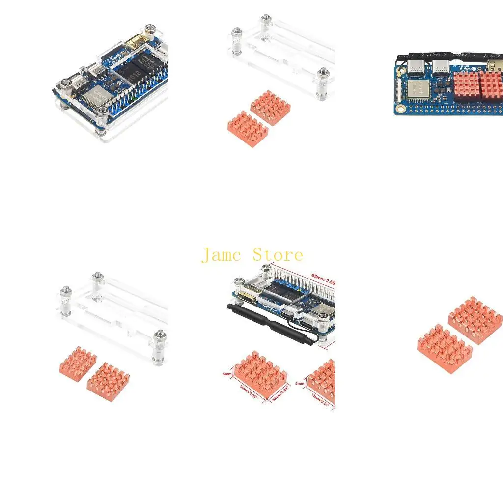LX0B Zero2W Clear Acrylic Case Clear Cover Box Mainboard Display Box