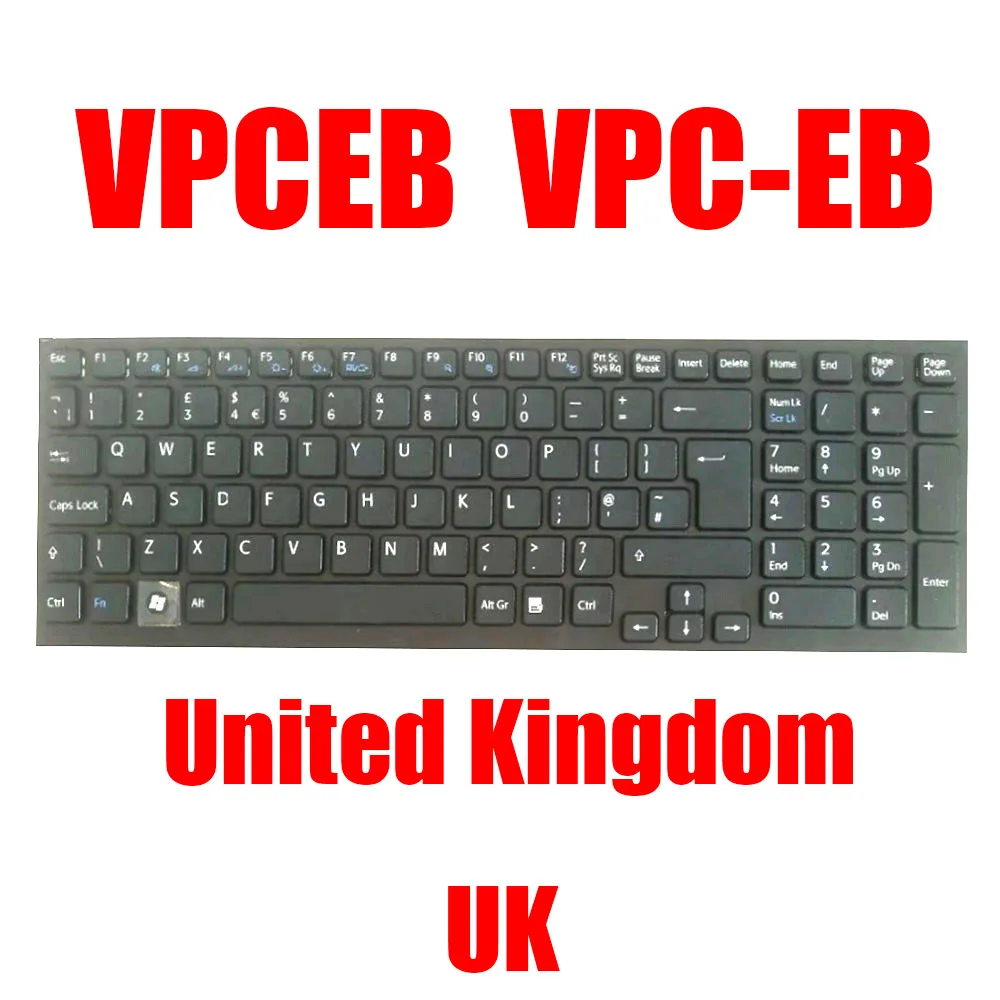 BE UK JP Laptop Keyboard For SONY VPCEB VPC-EB 148793491 148793011 148793211 148793421 148793291 148793541 GR GK CA New