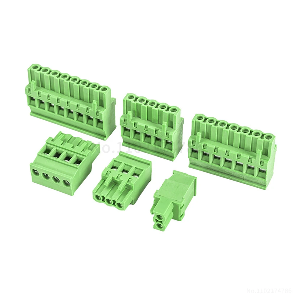 (5 pcs) KF 2EDGKA - 5.08mm through-hole terminal block 2~24P top and bottom insertion 180° side entry end plug 15EDGKA 5.08