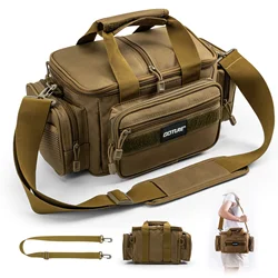 Goture Fishing Bags Waterproof 600D Oxford Fabric High Capacity Storage Durable Fishing Gear Bags for Men Outdoors Bag