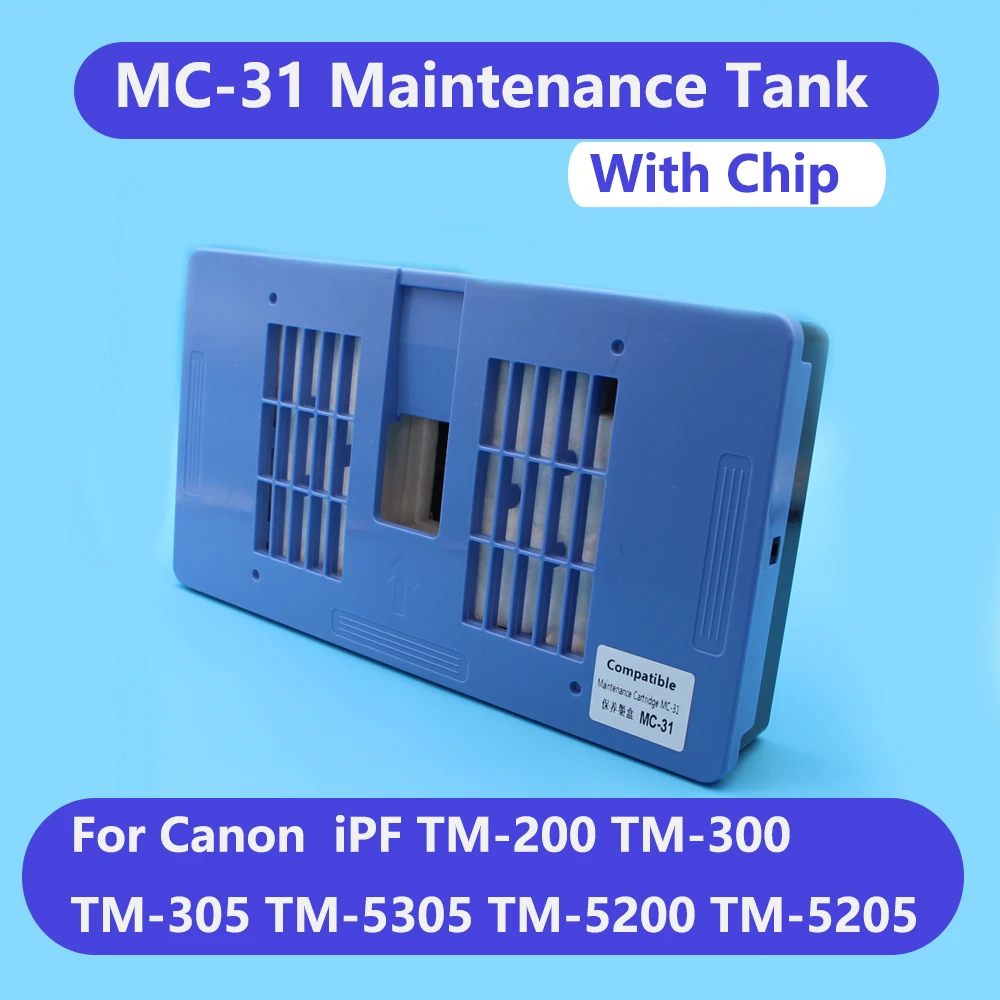 MC31 MC-31 Maintenance Tank With Chip For Canon TM-5200 5205 5200MFP TM-5300 5305 TM-5300MFP TM-200 205 300 305 Waste Ink