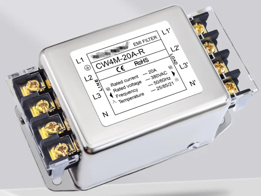 EMI power filter three-phase four wire CW4M-6A-R CW4M-10A-R CW4M-20A-R CW4M-30A-R 6A 10A 20A 30A 380VAC