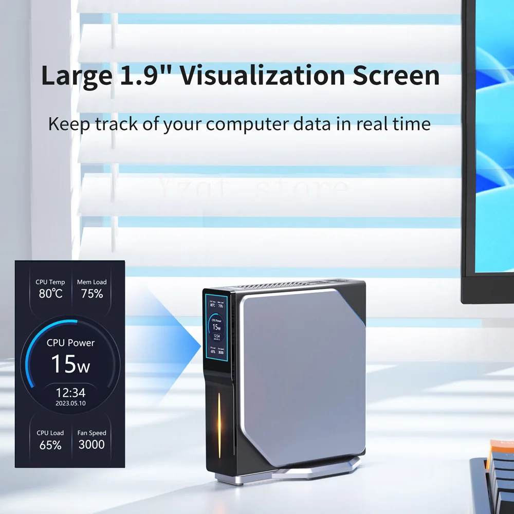 الجيل الثاني عشر الجديد-N150/WIFI6 مضيف صغير win11 منفذ شبكة مزدوج للمكتب والكمبيوتر المنزلي