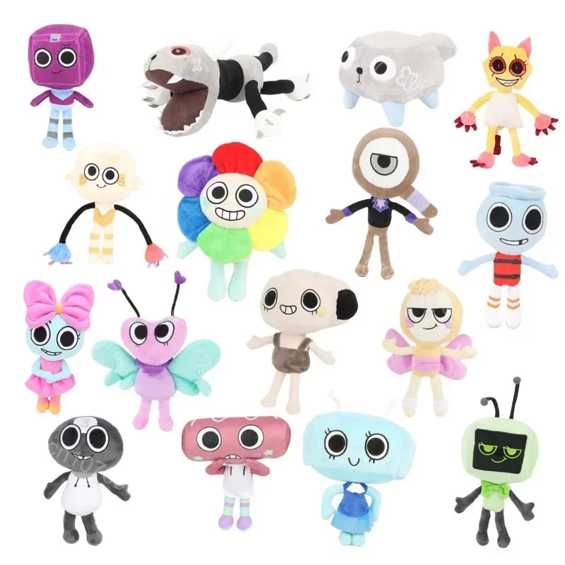 Dandy's World Plush Goob Pebble Dandys World Plushie Horror Game Soft Stuffed Cute Pillow Doll Toy For Children Gifts