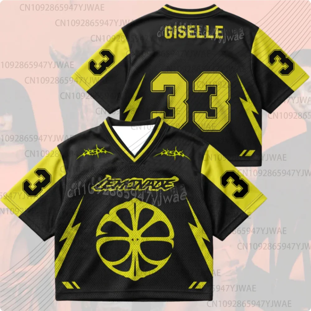 2026 K-Pop-Fans Support Metallic Lemonade Style World Tour Jersey Karina Winter Fans Kinder Kurzarm T-Shirt für Männer und Frauen – Detail 10