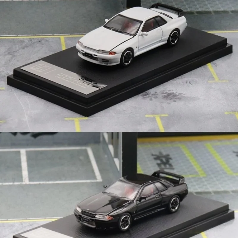 Cool ART 1/64 Nissan GT-R R32 Solid Color simulation alloy car model Collection gift