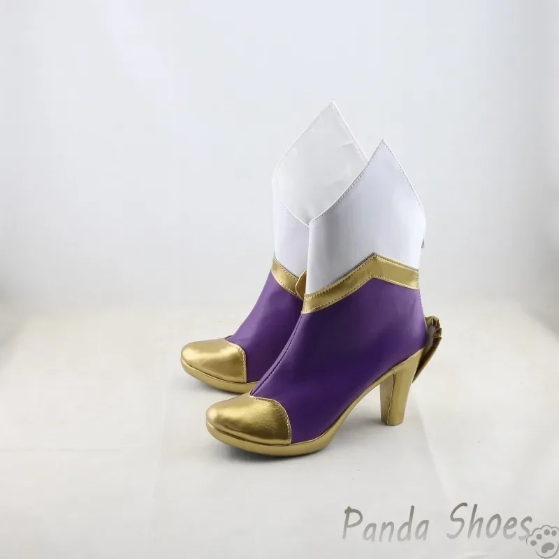 รองเท้าคอสเพลย์ฟิโอรา LOL จากเกม League of Legends รองเท้าคอสเพลย์ Grand Duelist ฟิโอรา ลอว์เรน อุปกรณ์ประกอบชุดคอสเพลย์สำหรับฮาโลวีน
