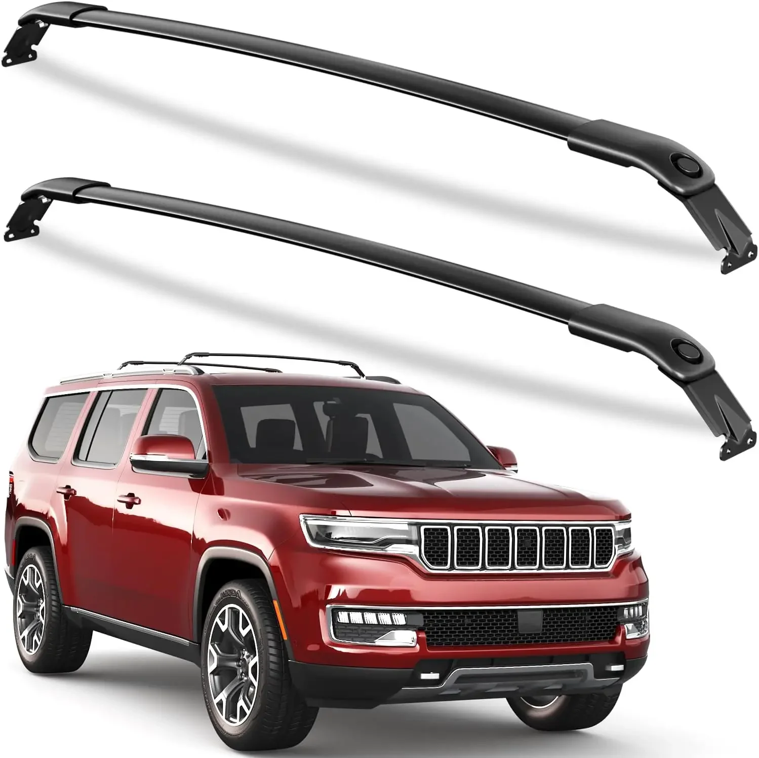 Roof Rack Cross Bars for 22-26 Jeep Wagoneer/Wagoneer L & Grand Wagoneer/L | Heavy Duty Aluminum Roof Rails Crossbars Rooftop Ca
