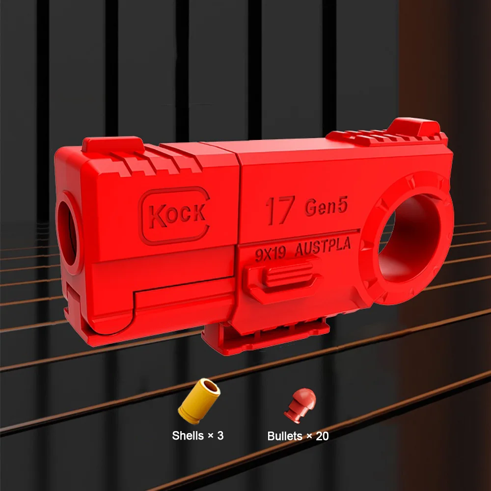 Pistola de juguete para niños, carcasa de descompresión EDC, anillo Eyector, ansiedad, autismo, alivio del estrés