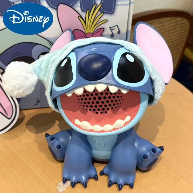 

Новая подлинная фигурка динамика Disney Stitch Kawaii, аниме, коллекция Bluetooth-динамиков, модель, трендовая игровая фигурка, игрушка, Рождественский подарок, декор