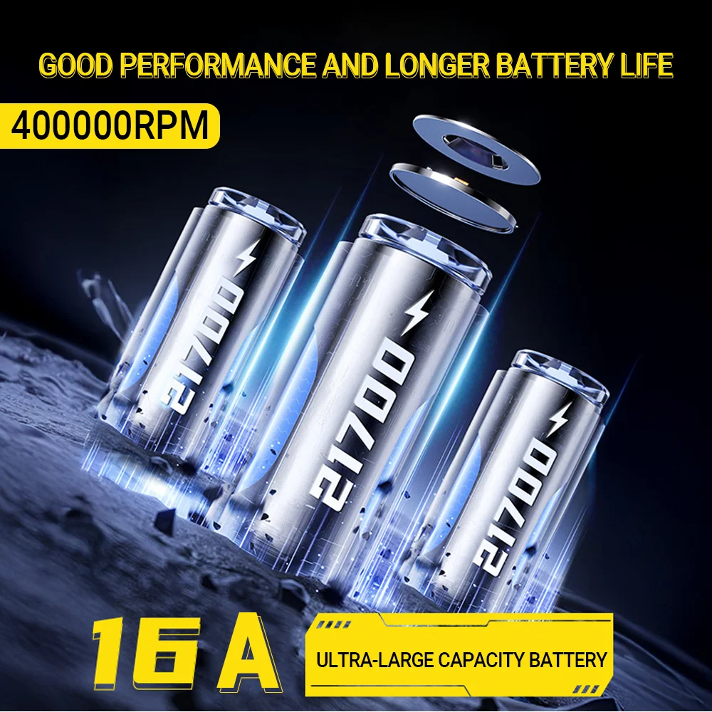 

400000RPM Powerful Jet Fan 600g Wind Pressure 40mm Brushless Motor Violent Fan 60m/s Wind Speed Compressed Air Duster For Home