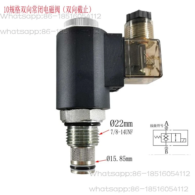 

SV10-28 Two-way Pressure Check Valve LSV6-10-2NCSP Solenoid Ball Valve