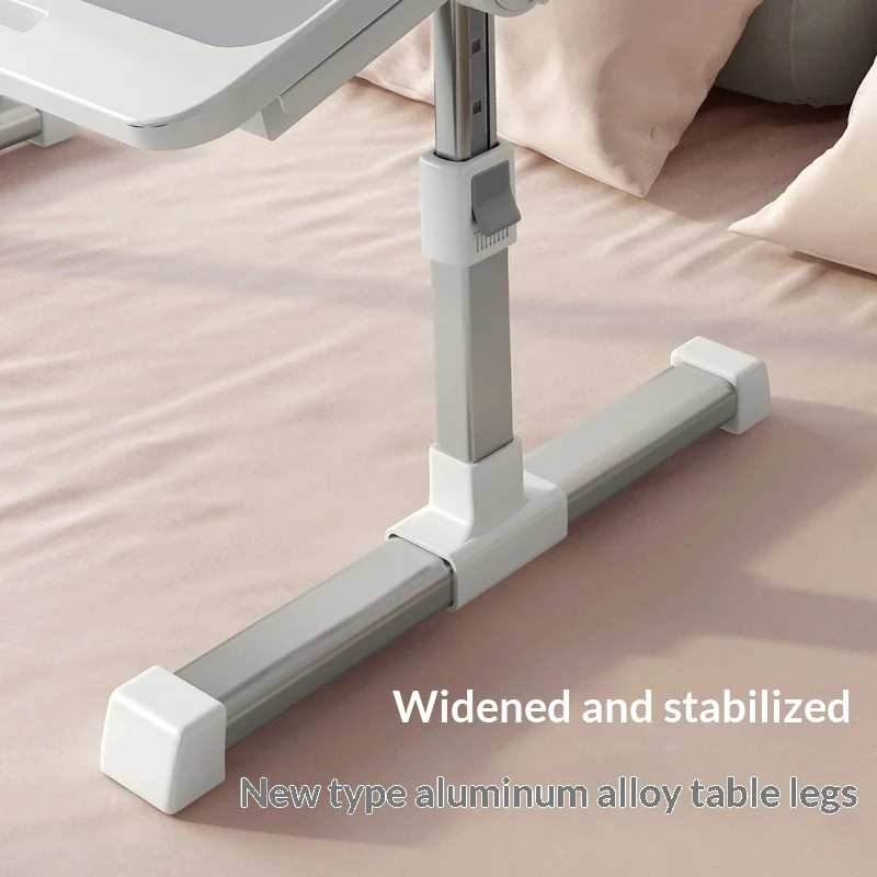 Portable Folding Bed Table Height Adjustable Laptop Computer Desk Compact Study Dorm Bedroom Office
