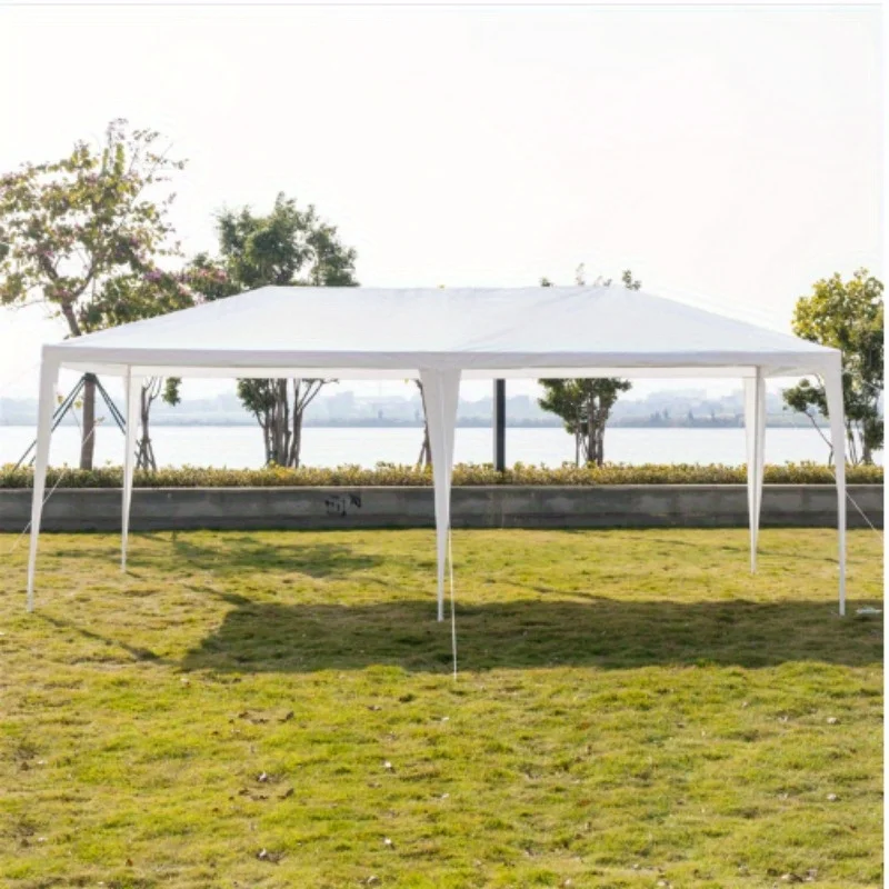 10'x20' Gazebo Party Wedding Tent Canopy Outdoor Heavy Duty Pavilion White